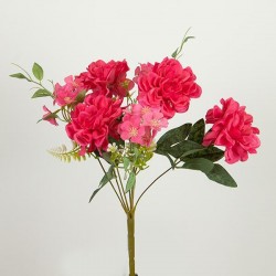 FLOWER/BRANCH, PEONY, ORANGE, 38cm 758-12054 FLOWER/BRANCH, PEONY, ORANGE, 38cm 758-12054
