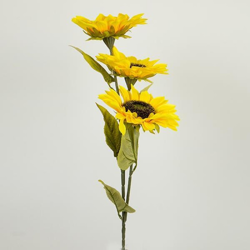 FLOWER/BRANCH, SUNFLOWERS, YELLOW, 87cm 758-12072