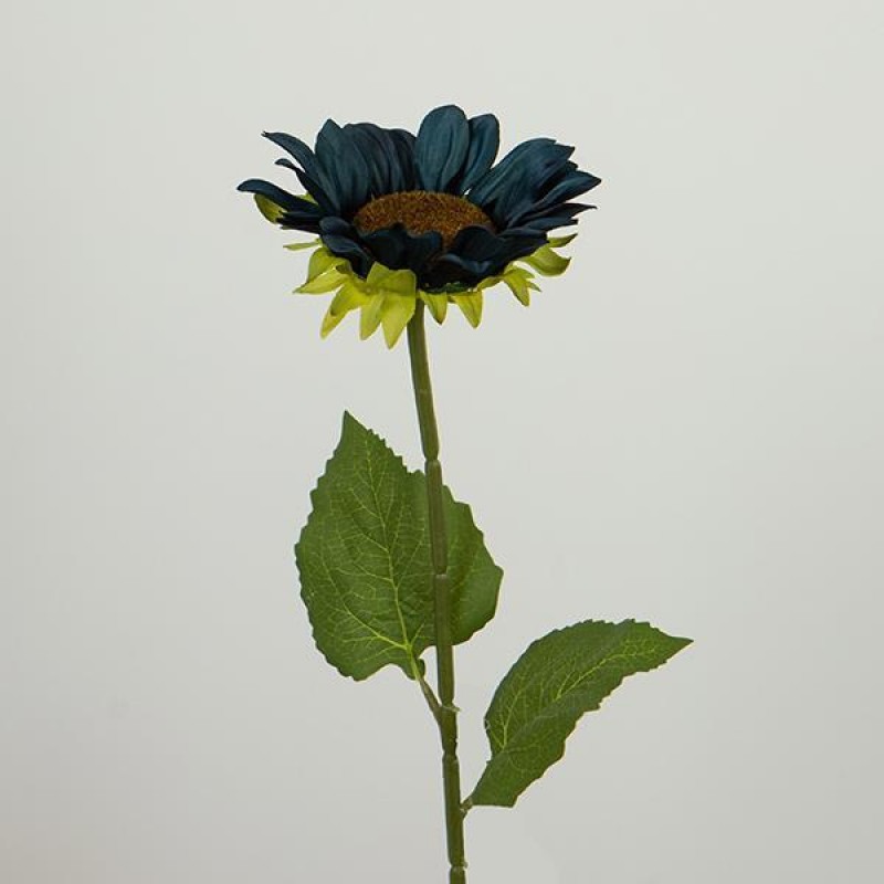 FLOWER/BRANCH, SUNFLOWER, BLUE, 45cm 758-12083