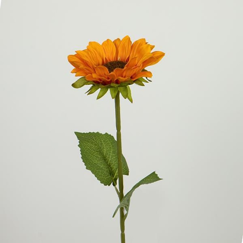 FLOWER/BRANCH, SUNFLOWER, ORANGE, 45cm 758-12084