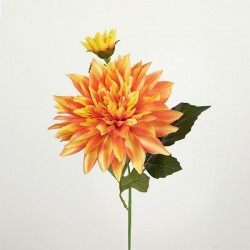 FLOWER/BRANCH, DAHLIA, ORANGE, 69cm 758-12091 FLOWER/BRANCH, DAHLIA, ORANGE, 69cm 758-12091