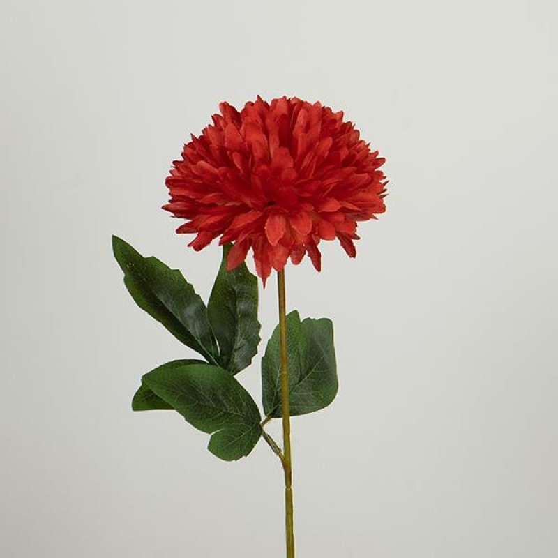 FLOWER/BRANCH, CRYSANTHEMUM, RED, 50cm 758-12100
