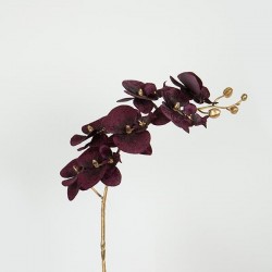FLOWER, ORCHID, GOLD- DARK PURPLE, 75cm 758-12106 FLOWER, ORCHID, GOLD- DARK PURPLE, 75cm 758-12106