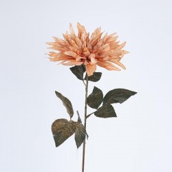 FLOWER, DAHLIA, ORANGE WITH GLIΤΤΕR, 64cm 758-12138 FLOWER, DAHLIA, ORANGE WITH GLIΤΤΕR, 64cm 758-12138