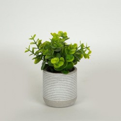 PLANT IN A PAPER PULP POT,18cm 758-14017