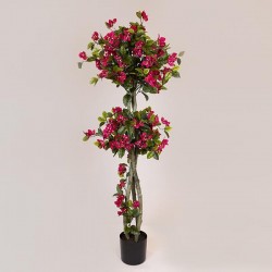 BONGAINVILEA TREE, PINK FLOWERS, IN A POT, PLASTIC, BLACK, 167CM 758-14040 BONGAINVILEA TREE, PINK FLOWERS, IN A POT, PLASTIC, BLACK, 167CM 758-14040