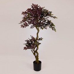 SUKI FICUS TREE, RED-BLACK LEAVES, IN A POT, PLASTIC, BLACK, 137cm 758-14043 SUKI FICUS TREE, RED-BLACK LEAVES, IN A POT, PLASTIC, BLACK, 137cm 758-14043
