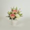 MIX FLOWERS IN A POT, CREAM-PINK, 24cm 758-14051