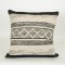 CUSHION,  WITH  FILLER, COTTON- WOVEN, BLACK- WHITE, 45x45cm 759-10010