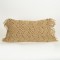 CUSHION,  WITH FILLER,  JUTE  WITH  FRINGES,  NATURAL, 30x50cm 759-10022
