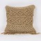 CUSHION,  WITH FILLER,  JUTE  WITH  FRINGES,  NATURAL, 45x45cm 759-10024