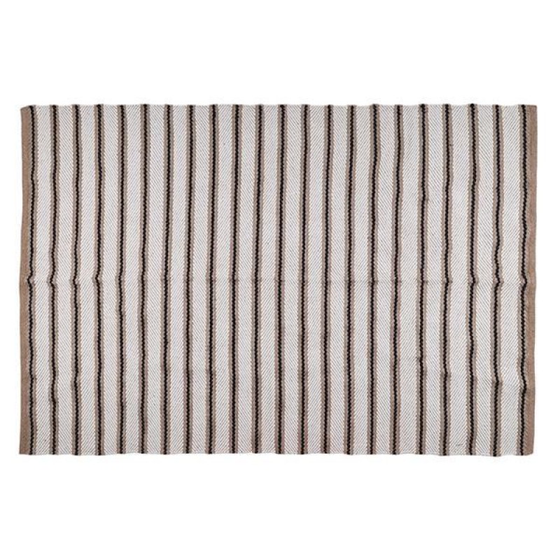 RUG, COTTON, BLACK-BEIGE-WHITE, 120x180cm 759-12016