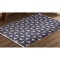 RUG, JUTE WITH HEMME, NATURAL-BLUE, 120x180cm 759-12018