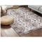 RUG, COTTON-WOVEN HEMMED, WHITE-MULTICOLOR, 120x180cm 759-12019