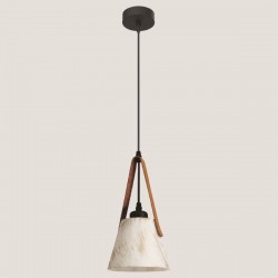 LIGHT FIXTURES HANGING SIMPLE E27 510x900 WHITE/MARBLE 144-28004