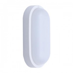 WALL MOUNTED LED LIGHT OVAL 12W 205x105x54 4000K IP54 WHITE PLUS 145-20012 WALL MOUNTED LED LIGHT OVAL 12W 205x105x54 4000K IP54 WHITE PLUS 145-20012
