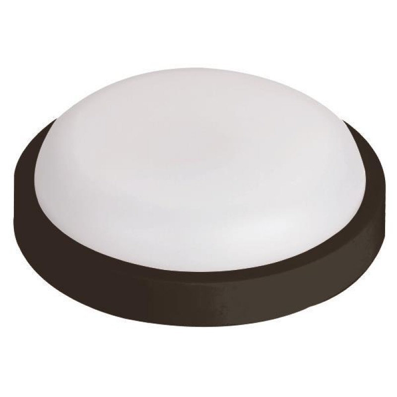 КРЪГЛО LED ТЯЛО ЗА СТЕНА 18W 3000K IP54 ЧЕРНО