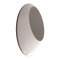 LED ОВАЛНА АПЛИК ЗА СТЕНА 12W 3000K IP54 СИВА