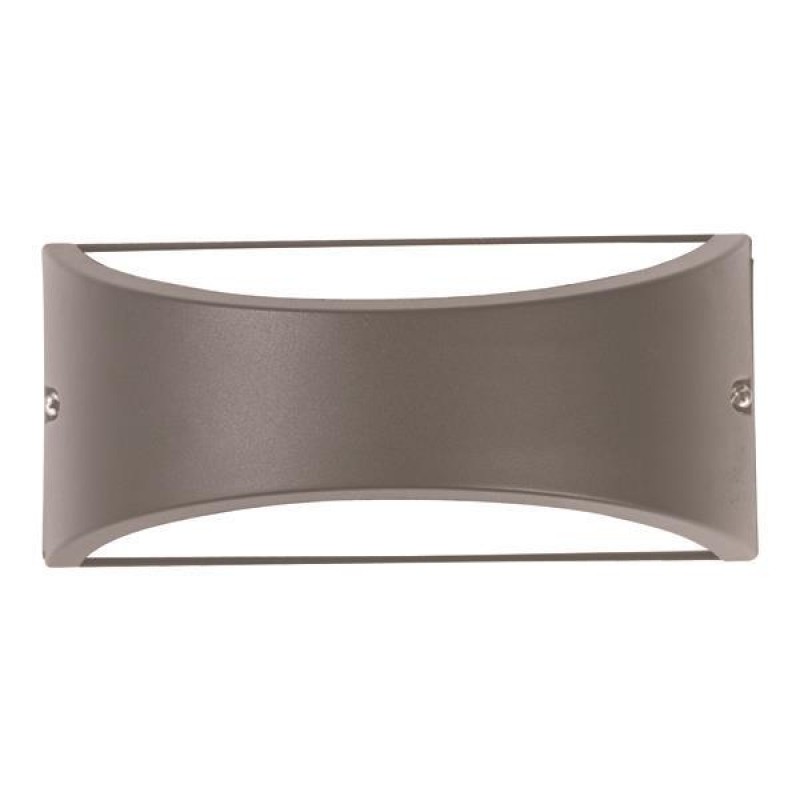 WALL LIGHT OVAL E27 MAX 10W LED 220x99x100 IP54 GREY PRO 145-20215