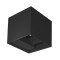 ARTE ILLUMINA WALL LIGHT ALUMINIUM CUBE BLACK 10w  3CCT 100x100x100 mm WITH GLASS DIFUSER 145-20250