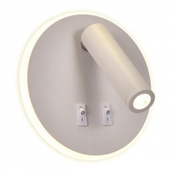 СТЕННА ЧЕТЯЩА ЛАМПА ЗА ЛЕГЛО IRIS 1 9W + 3W LED 3000K БЯЛА СТЕННА ЧЕТЯЩА ЛАМПА ЗА ЛЕГЛО IRIS 1 9W + 3W LED 3000K БЯЛА