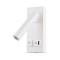 BLACK WALL MOUNTED READING LIGHT FOR BED WITH USB -TYPE C 2W 3000K 150X60X145mm 145-22068