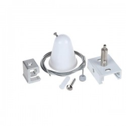SUSPENDING WIRE FOR LIGHT FIXTURE WITH ROSETTE 2m WHITE 145-59009 SUSPENDING WIRE FOR LIGHT FIXTURE WITH ROSETTE 2m WHITE 145-59009
