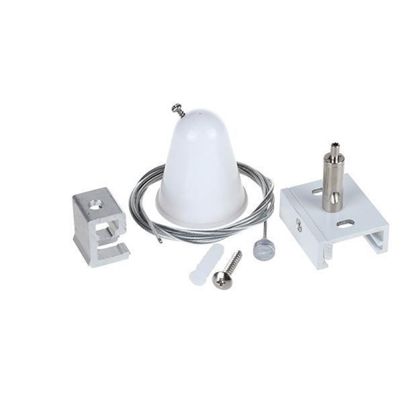 SUSPENDING WIRE FOR LIGHT FIXTURE WITH ROSETTE 2m WHITE 145-59009