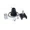 SUSPENDING WIRE FOR LIGHT FIXTURE WITH ROSETTE 2m BLACK 145-59029