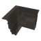 ЪГЛОВ АДАПТОР ЗА МАГНИТНА РЕЛСА 90° ЧЕРЕН