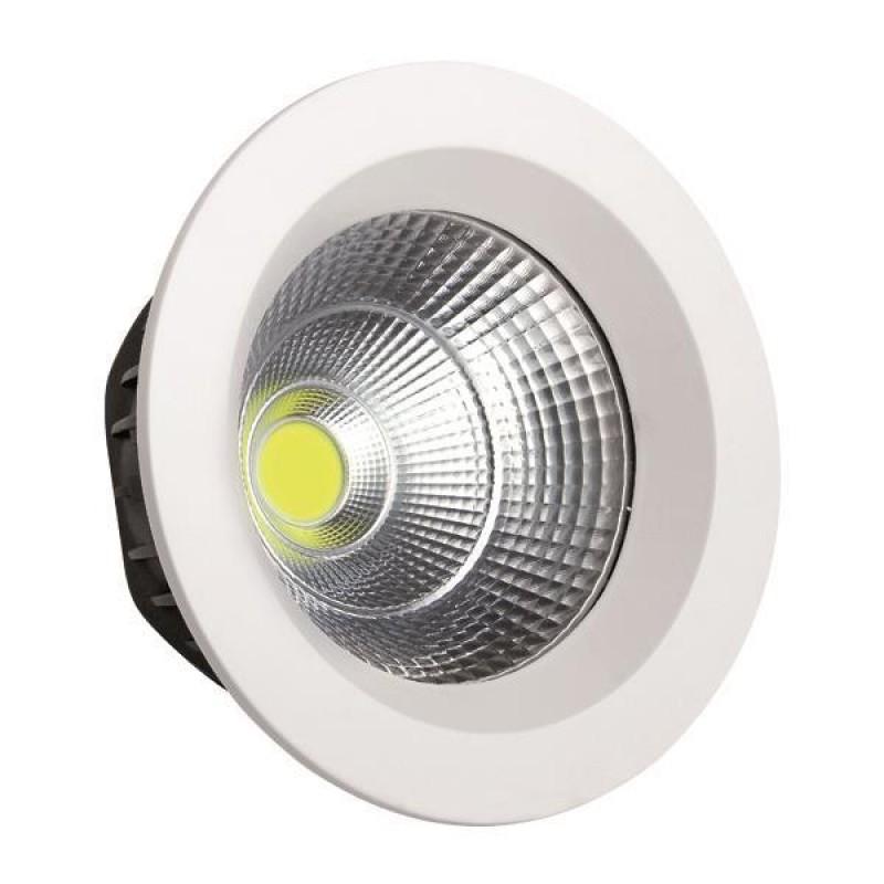 ВГРАДЕН LED ПРОЖЕКТОР COB Φ230 55W 6500K БЯЛ