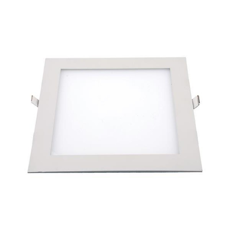 ВГРАДЕН LED SLIM КВ. СВЕТИЛНИК 16W 3000K 240V БЯЛ
