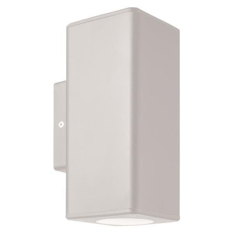 WALL LIGHT SQUARE UP-DOWN PLASTIC GU10 WHITE 145-82005
