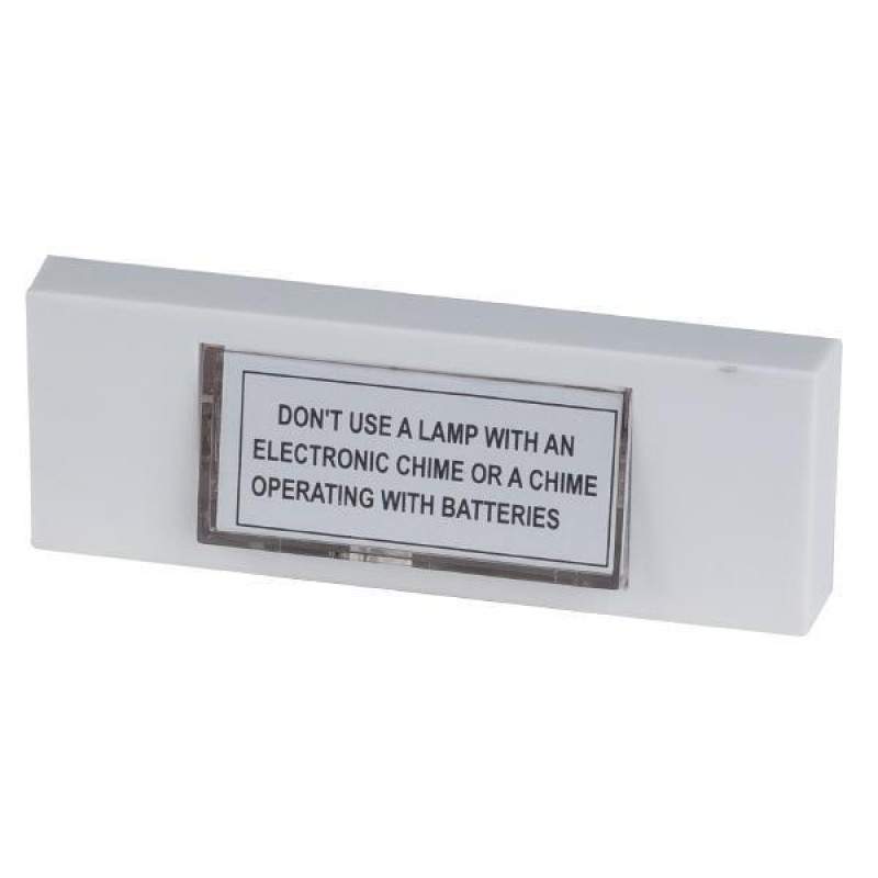 OUTDOOR DOORBELL PUSH BUTTON WITH INDICATOR PB-03 WHITE IP44 147-12011
