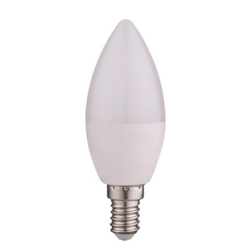 LED ЛАМПА C37 6W E14 6500K 220-240V 2 БР.