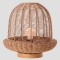 TABLE LAMP E27 BASE WOOD & RATTAN  Φ29x30 BEIGE 144-78002