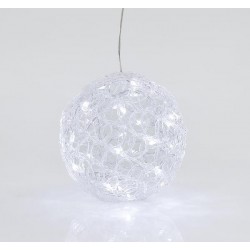 АКРИЛНА ТОПКА С 30 БЕЛИ LED СВЕТЛИНИ АКРИЛНА ТОПКА С 30 БЕЛИ LED СВЕТЛИНИ