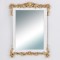 WALL MIRROR, POLYRESIN, WHITE - GOLD, 29.8x41.5x2.3cm 751-12064