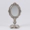 STAND MIRROR, POLYRESIN, SILVER, 14.3x11x27.5cm 751-12066
