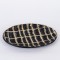 DECORATION PLATE, POLYRESIN, GOLD - BLACK, 21.5x13.9x2cm 752-15027