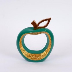 DECORATIVE APPLE, POLYRESIN, GREEN - GOLD, 16.8x6.4x19.9cm 752-28605 DECORATIVE APPLE, POLYRESIN, GREEN - GOLD, 16.8x6.4x19.9cm 752-28605