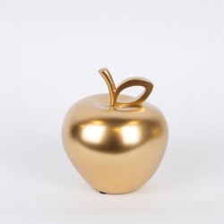ДЕКОРАТИВНА ЯБЪЛКА, ПОЛИРЕСИН, ЗЛАТИСТ, 13X13X14.9CM ДЕКОРАТИВНА ЯБЪЛКА, ПОЛИРЕСИН, ЗЛАТИСТ, 13X13X14.9CM