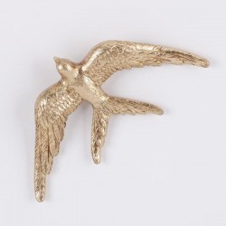 WALL DECOR, SWALLOW, GOLD, 15.2x8x2cm 755-10086 WALL DECOR, SWALLOW, GOLD, 15.2x8x2cm 755-10086