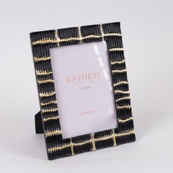 TABLE PHOTO FRAME (13x18), POLYRESIN, BLACK - GOLD, 18x23.3x1.6cm 756-12186 TABLE PHOTO FRAME (13x18), POLYRESIN, BLACK - GOLD, 18x23.3x1.6cm 756-12186