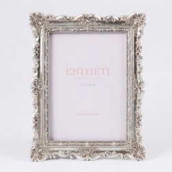 TABLE PHOTO FRAME (10x15), POLYRESIN, SILVER, 15.2x20.2x2.5cm 756-12189 TABLE PHOTO FRAME (10x15), POLYRESIN, SILVER, 15.2x20.2x2.5cm 756-12189