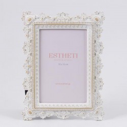TABLE PHOTO FRAME (10x15), POLYRESIN, ECRU, 15.3x21x1.8cm 756-12195 TABLE PHOTO FRAME (10x15), POLYRESIN, ECRU, 15.3x21x1.8cm 756-12195