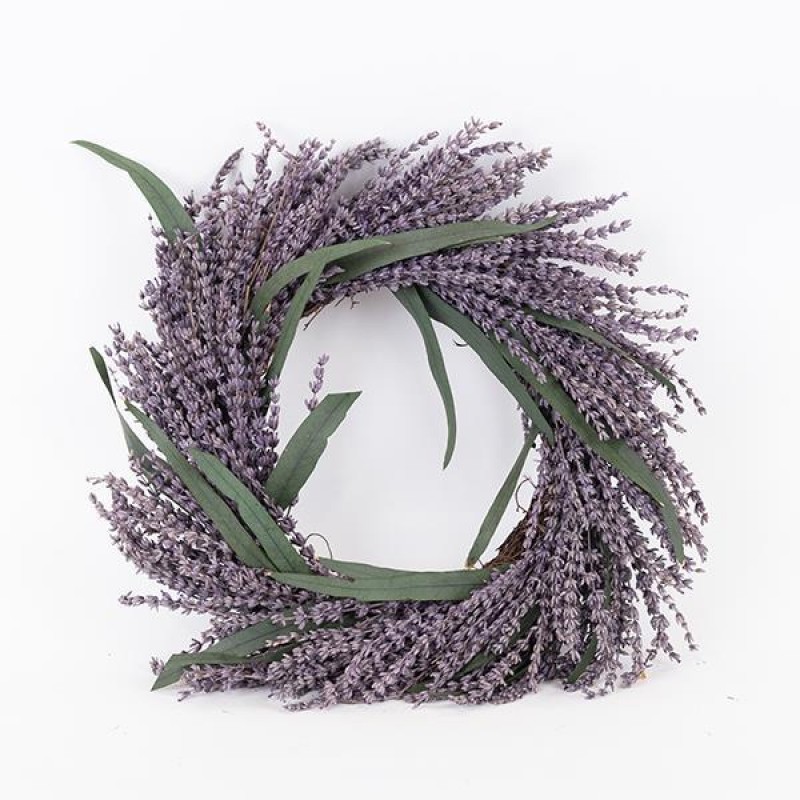 WREATH, WITH LAVENDER AND LAVENDER SCENT, PURPLE-GREEN, 42x42x59cm 758-16012