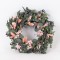 WREATH, WITH WHEAT, PINK-PURPLE-GREEN, 40x40x59cm 758-16015