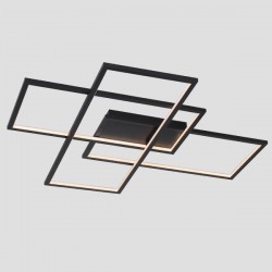 ARTE ILLUMINA CEILING LIGHT FIXTURE LED 90W 900X800X70 BLACK 144-12000 ARTE ILLUMINA CEILING LIGHT FIXTURE LED 90W 900X800X70 BLACK 144-12000