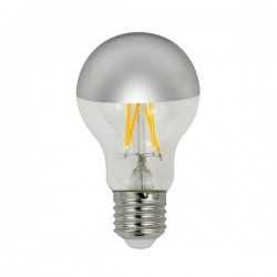 LED КРУШКА A60 С КРЪСТЕН ФИЛАМЕНТ 8W E27 2700K ДИМИРУЕМА СРЕБЪРНО ОГЛЕДАЛО